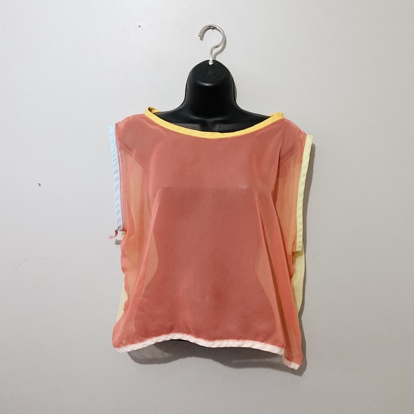 Sex + Ice Cream Tops - Reversible Sex + Ice Cream Festival Sheer Top